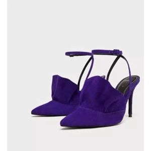 ZARA REAL LEATHER heels. Brand new